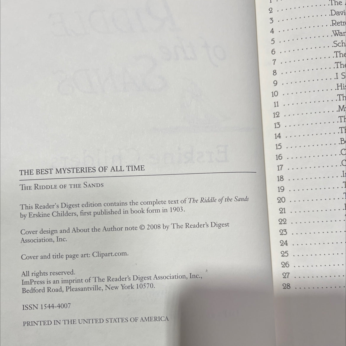 the riddle of the sands book, by Erskine Childers, 2008 Hardcover image 3