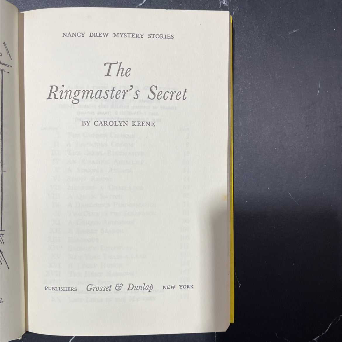the ringmaster's secret book, by carolyn keene, 1974 Hardcover image 2