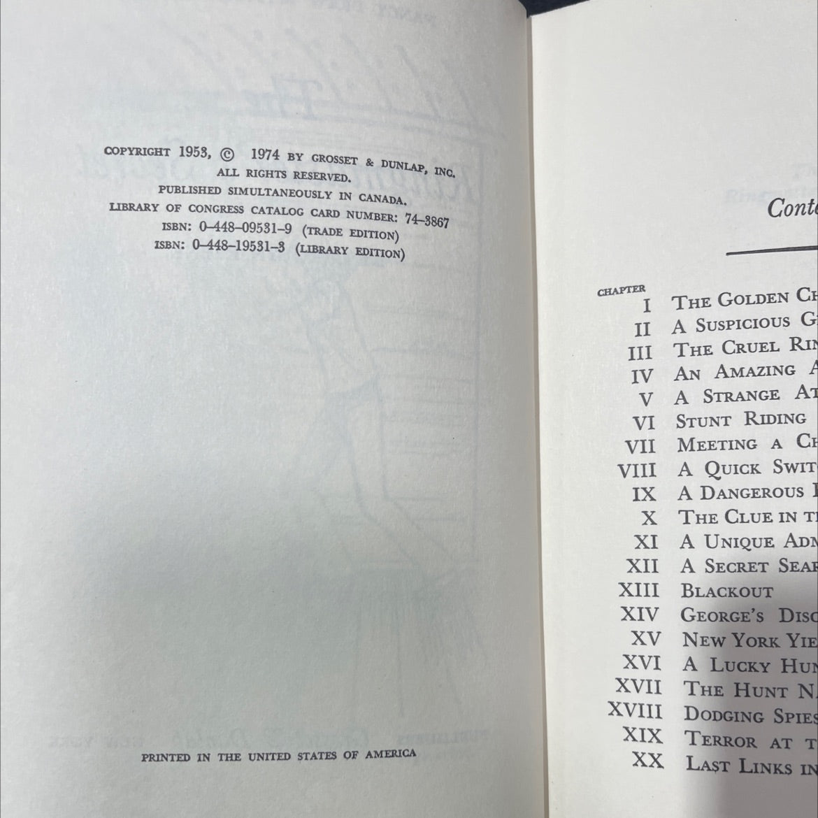 the ringmaster's secret book, by carolyn keene, 1974 Hardcover image 3