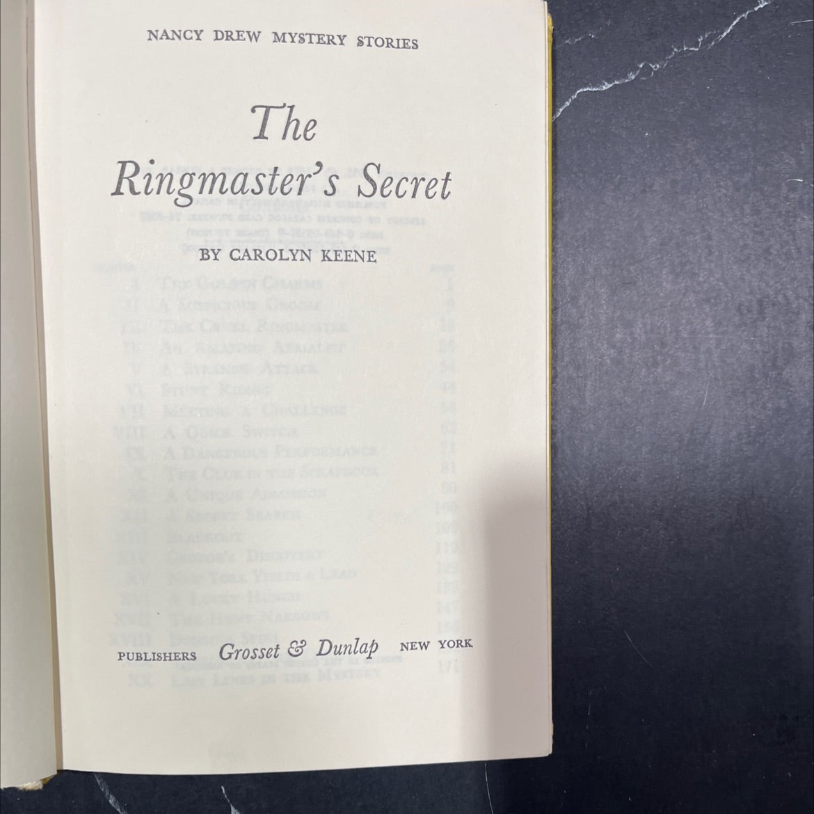 the ringmaster's secret book, by carolyn keene, 1974 Hardcover image 2