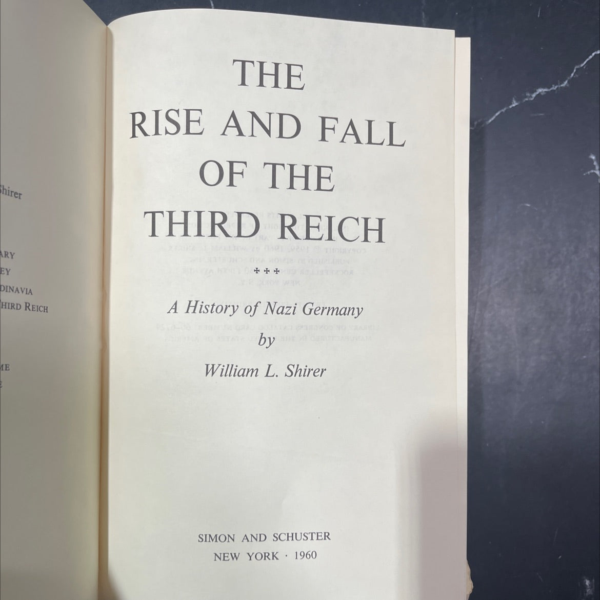 the rise and fall of the third reich a history of nazi germany book, by william l. shirer, 1960 Hardcover image 2