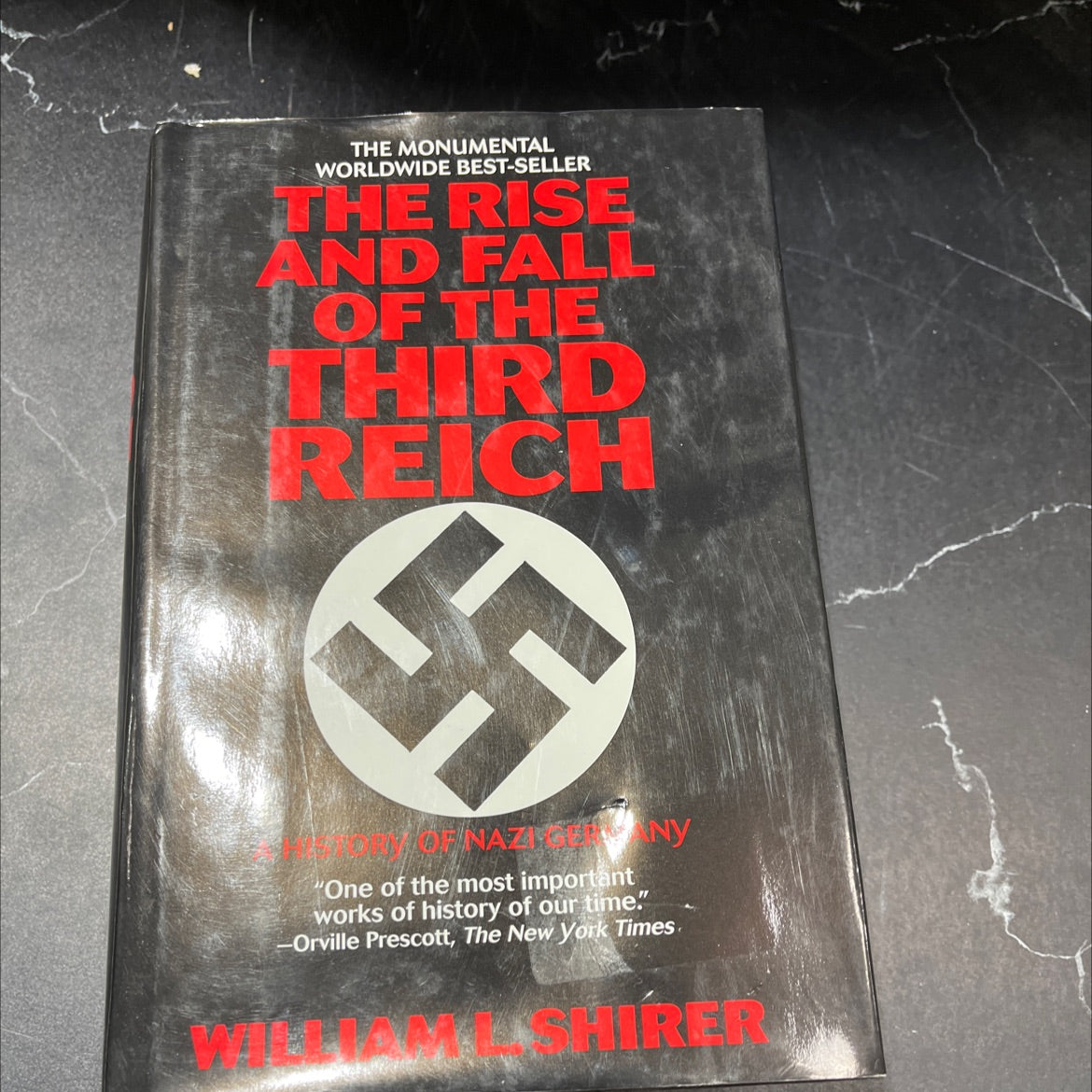 the rise and fall of the third reich book, by william l. shirer, 1990 Hardcover image 1