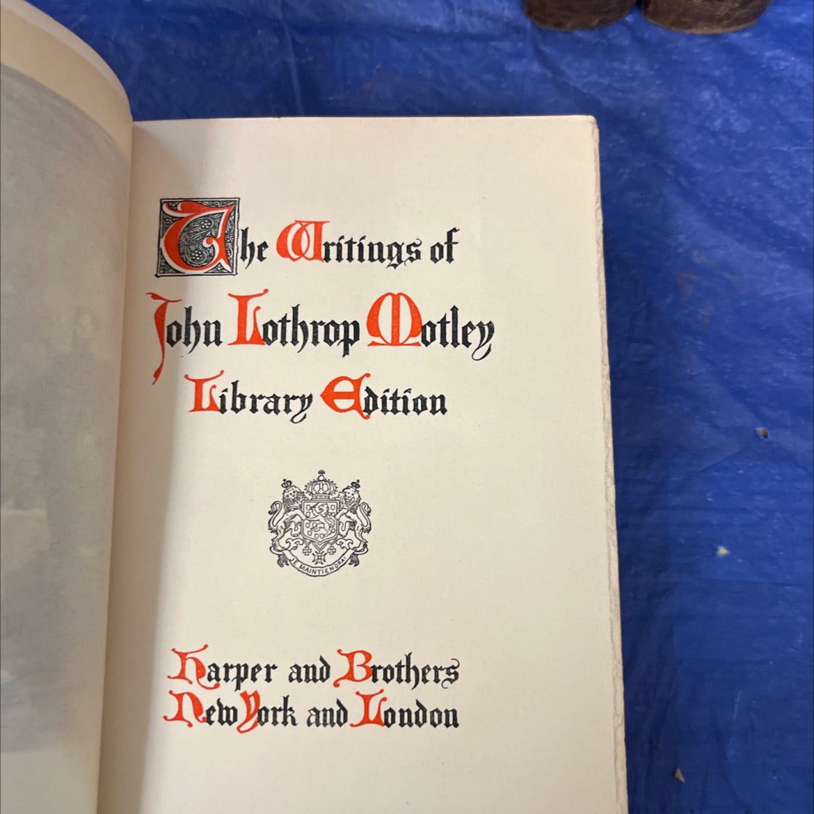 Motley’s Works 3 Volumes - the rise of the dutch republic a history book, by john lothrop motley, 1900 Leather, Rare, image 2