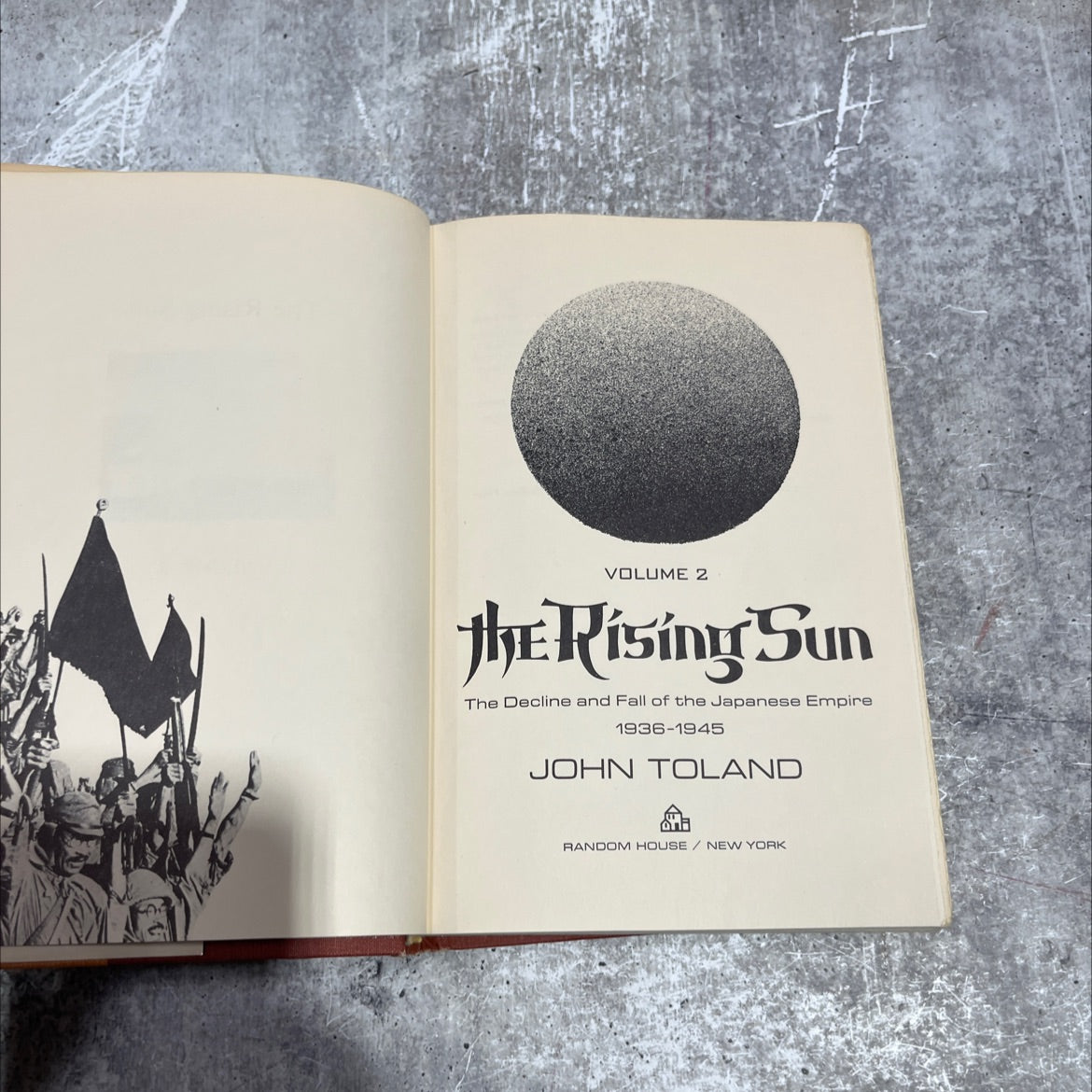 the rising sun the decline and fall of the japanese empire 1936-1945 book, by john toland, 1970 Hardcover image 2