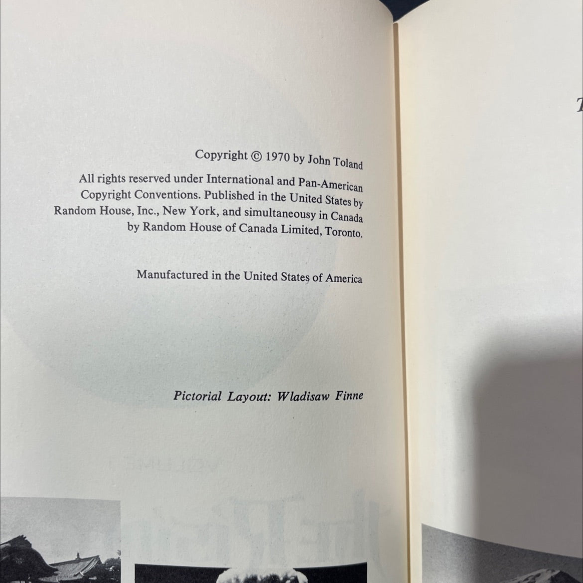 the rising sun the decline and fall of the japanese empire 1936-1945 book, by john toland, 1970 Hardcover image 3