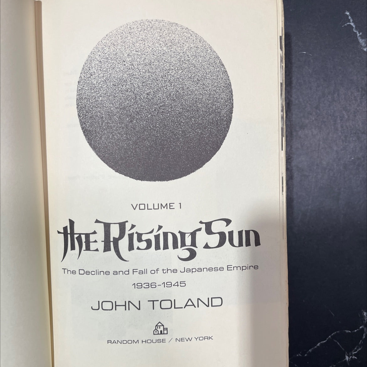 the rising sun the decline and fall of the japanese empire 1936-1945 book, by john toland, 1970 Hardcover image 2