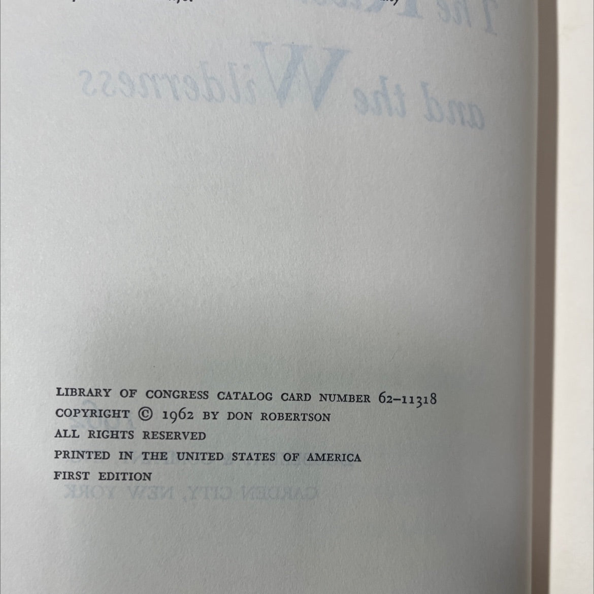 the river and the wilderness book, by don robertson, 1962 Hardcover image 3