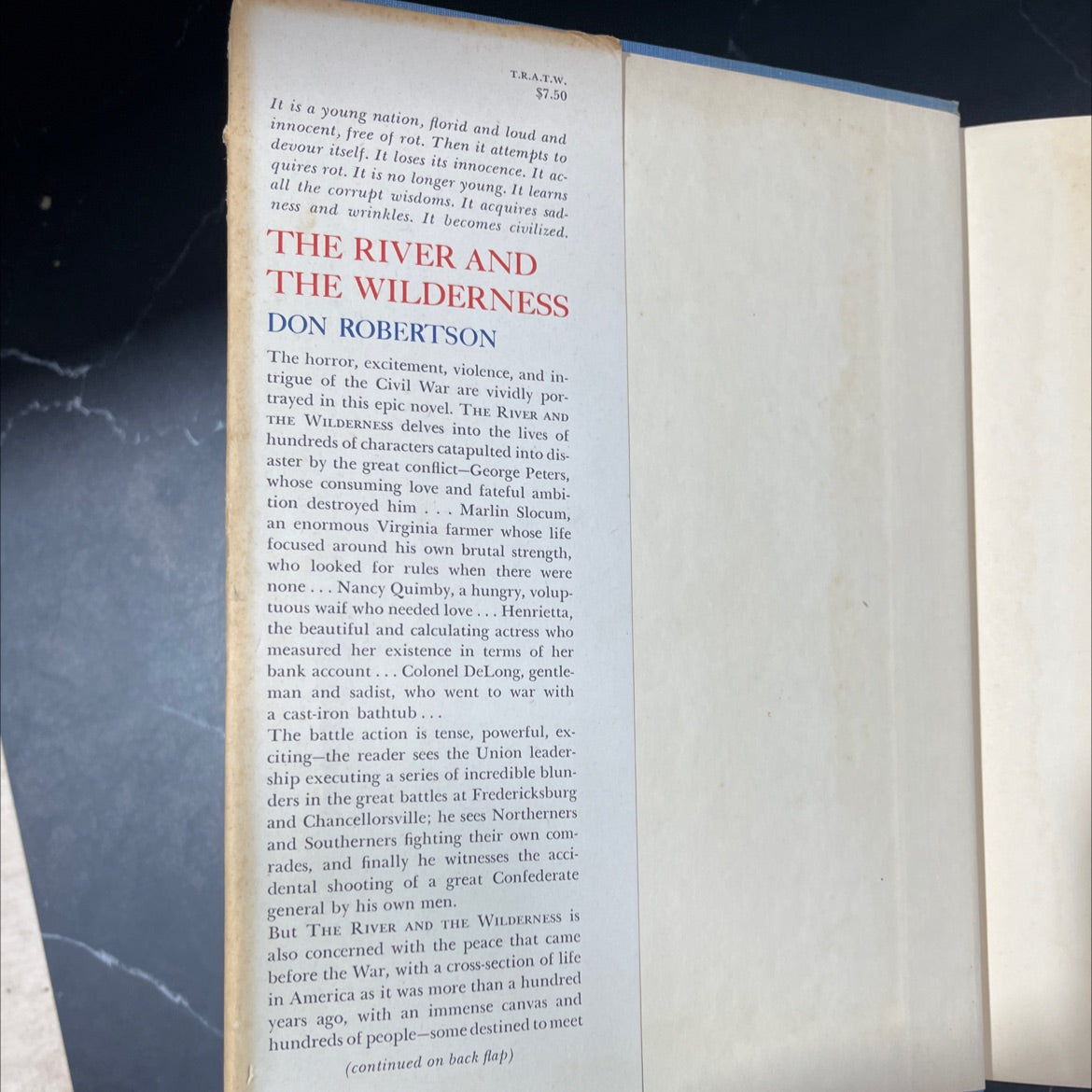 the river and the wilderness book, by don robertson, 1962 Hardcover image 4