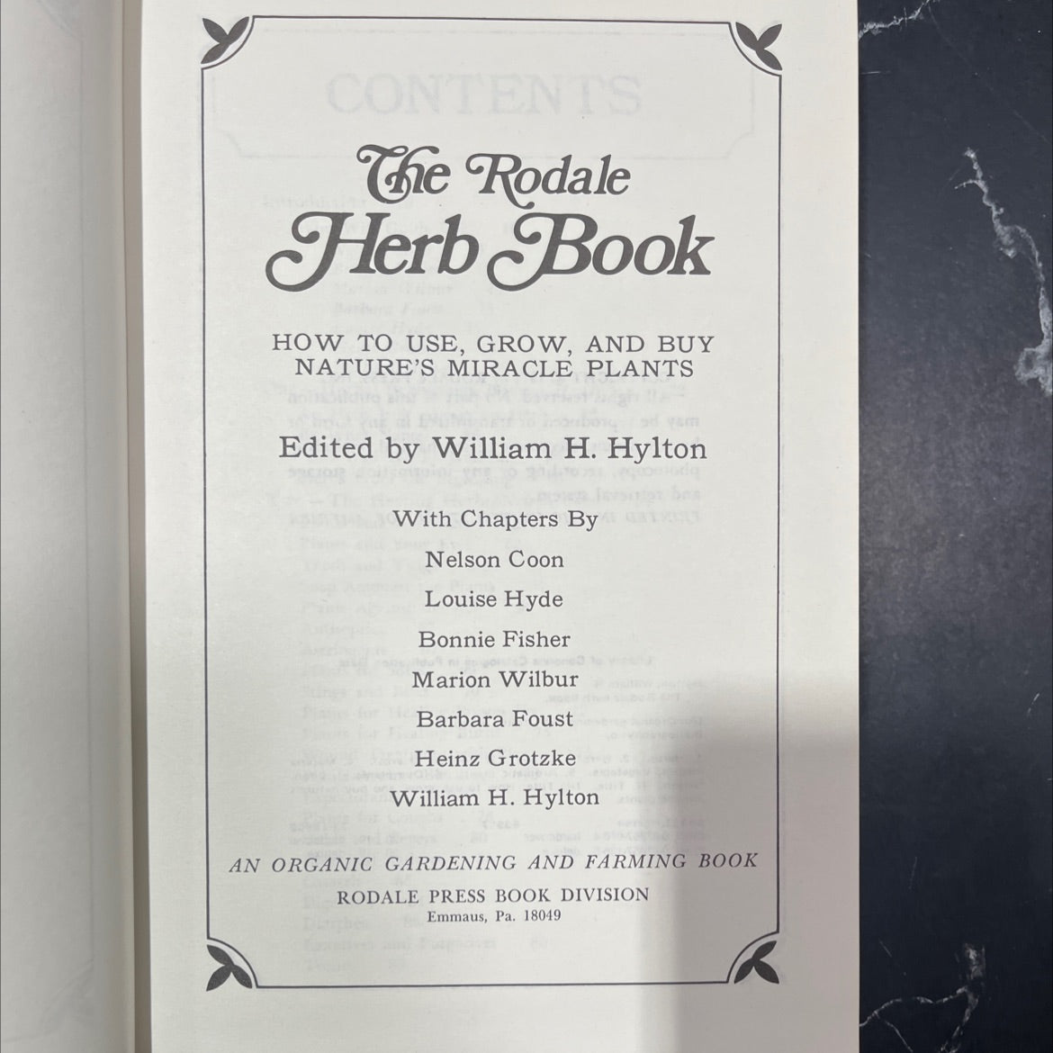 the rodale herb book book, by William H. Hylton, 1974 Hardcover image 2