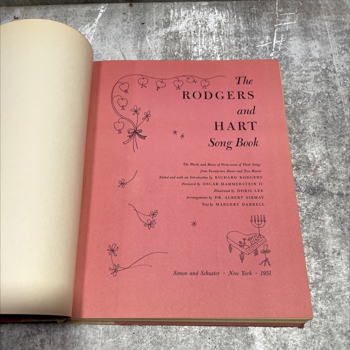 the rodgers and hart song book book, by richard rodgers, 1951 Hardcover image 2