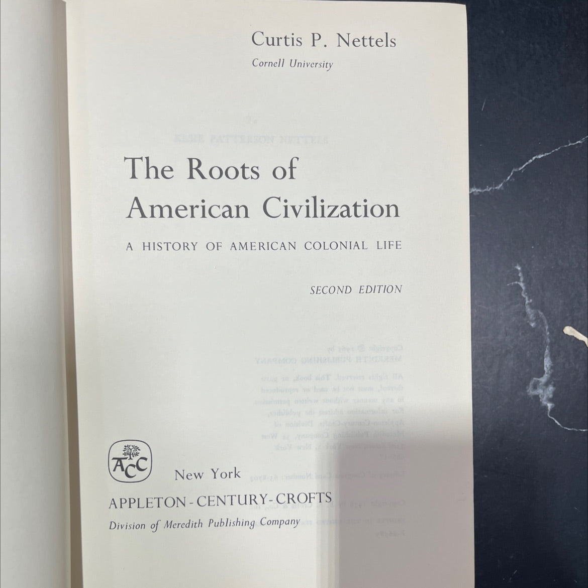 the roots of american civilization book, by curtis p. nettels, 1963 Hardcover image 2
