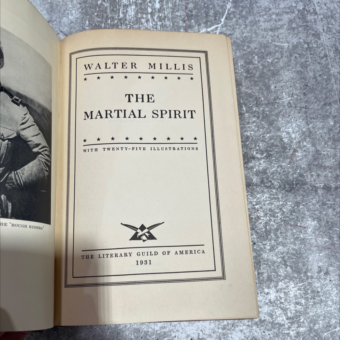 the rough riders book, by walter millis, 1931 Hardcover image 2