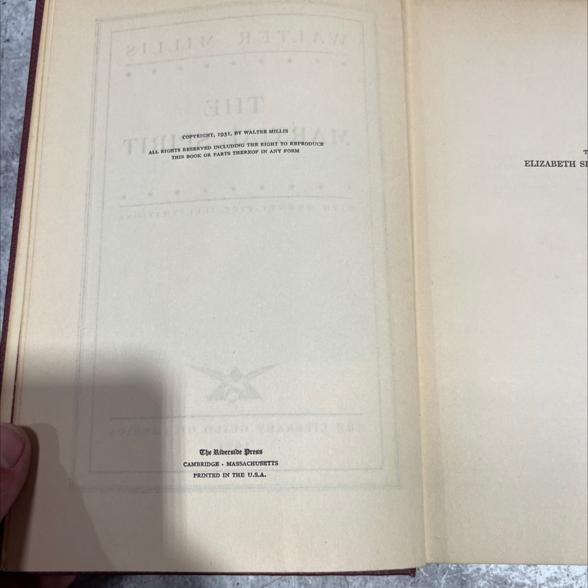 the rough riders book, by walter millis, 1931 Hardcover image 3