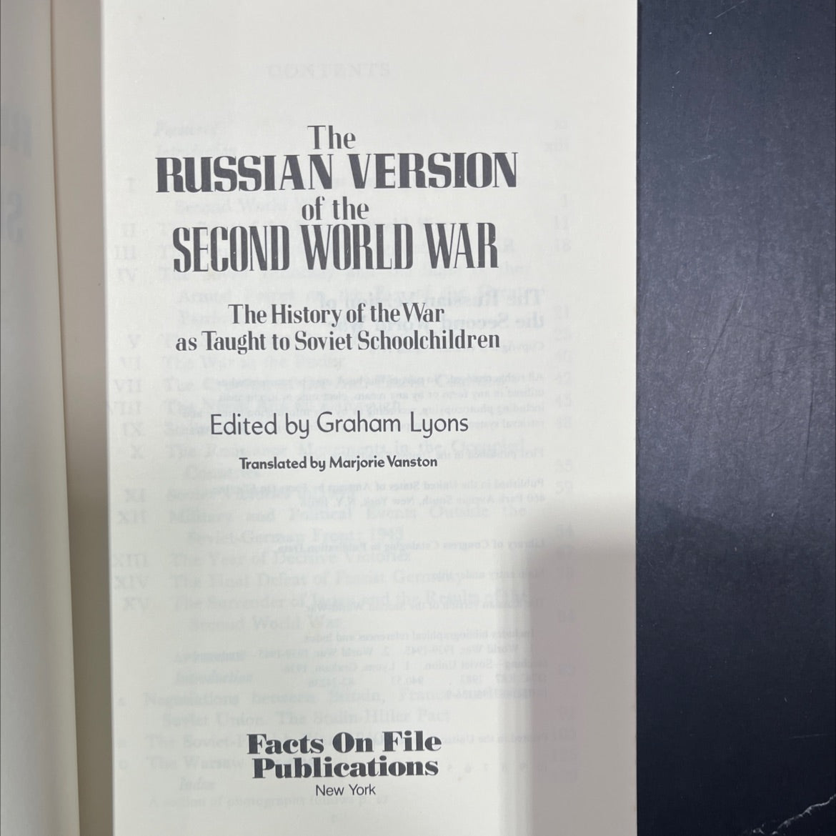 the russian version of the second world war book, by graham lyons, 1976 Paperback image 2