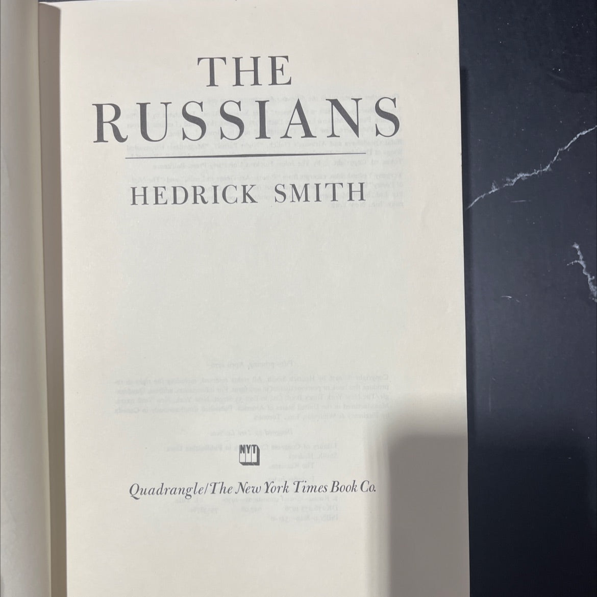 SIGNED the russians book, by hedrick smith, 1976 Hardcover, Vintage image 2