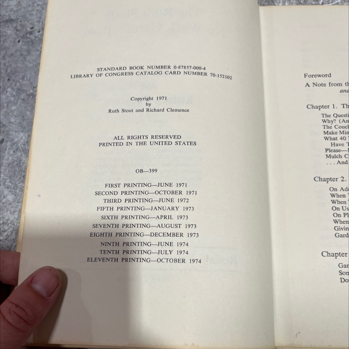 the ruth stout no-work garden book book, by ruth stout and richard clemence, 1974 Hardcover image 3