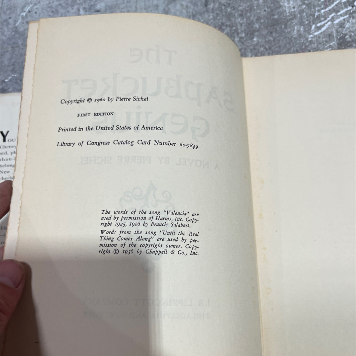 the sapbucket genius book, by pierre sichel, 1960 Hardcover image 3