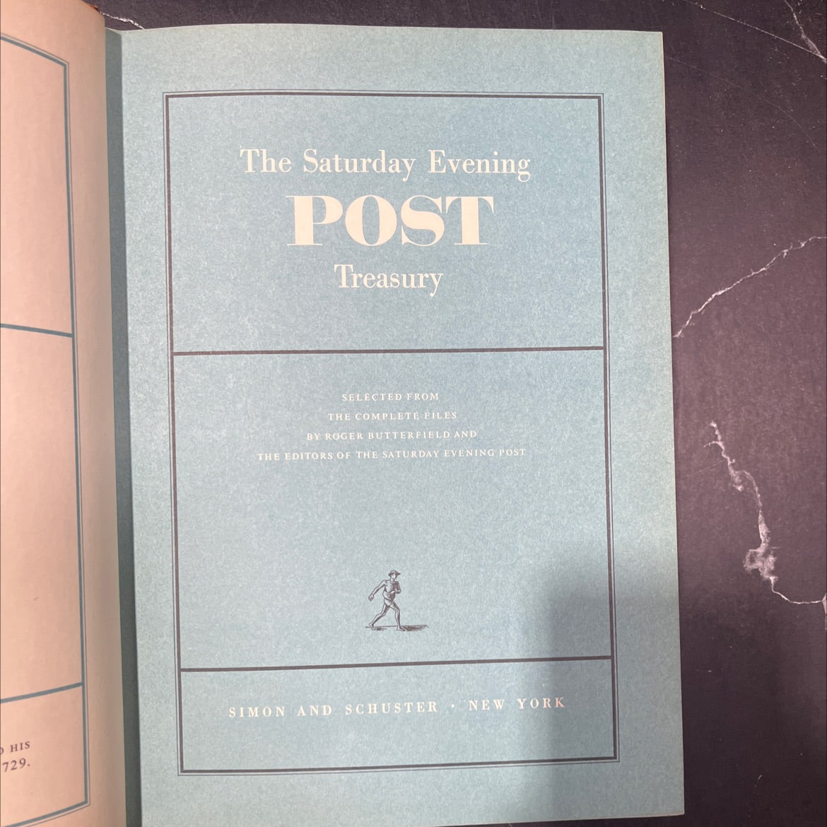 the saturday evening post treasury book, by roger butterfield, 1954 Leather image 2