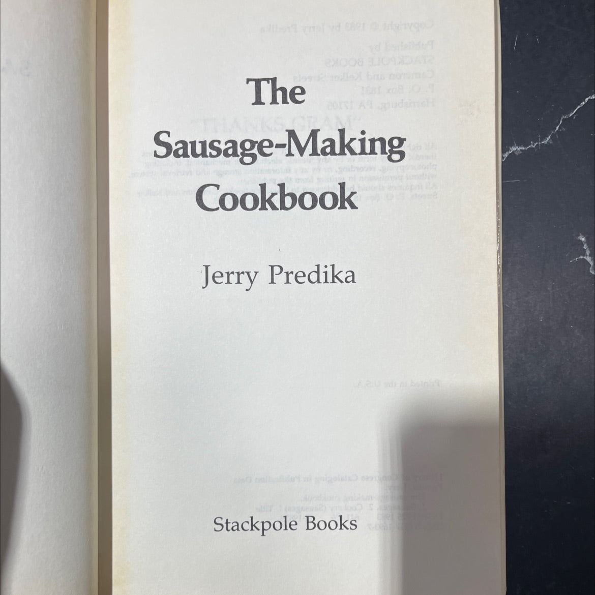 the sausage-making cookbook book, by Jerry Predika, 1983 Hardcover image 3