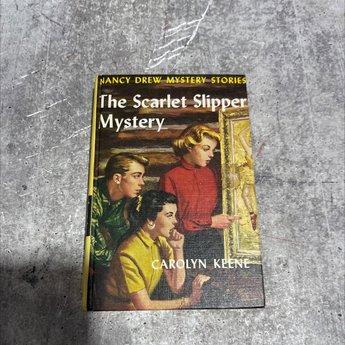 the scarlet slipper mystery book, by carolyn keene, 1954 Hardcover image 1