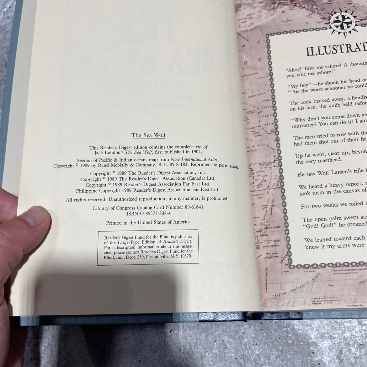 the sea wolf book, by jack london, 1989 Hardcover image 3