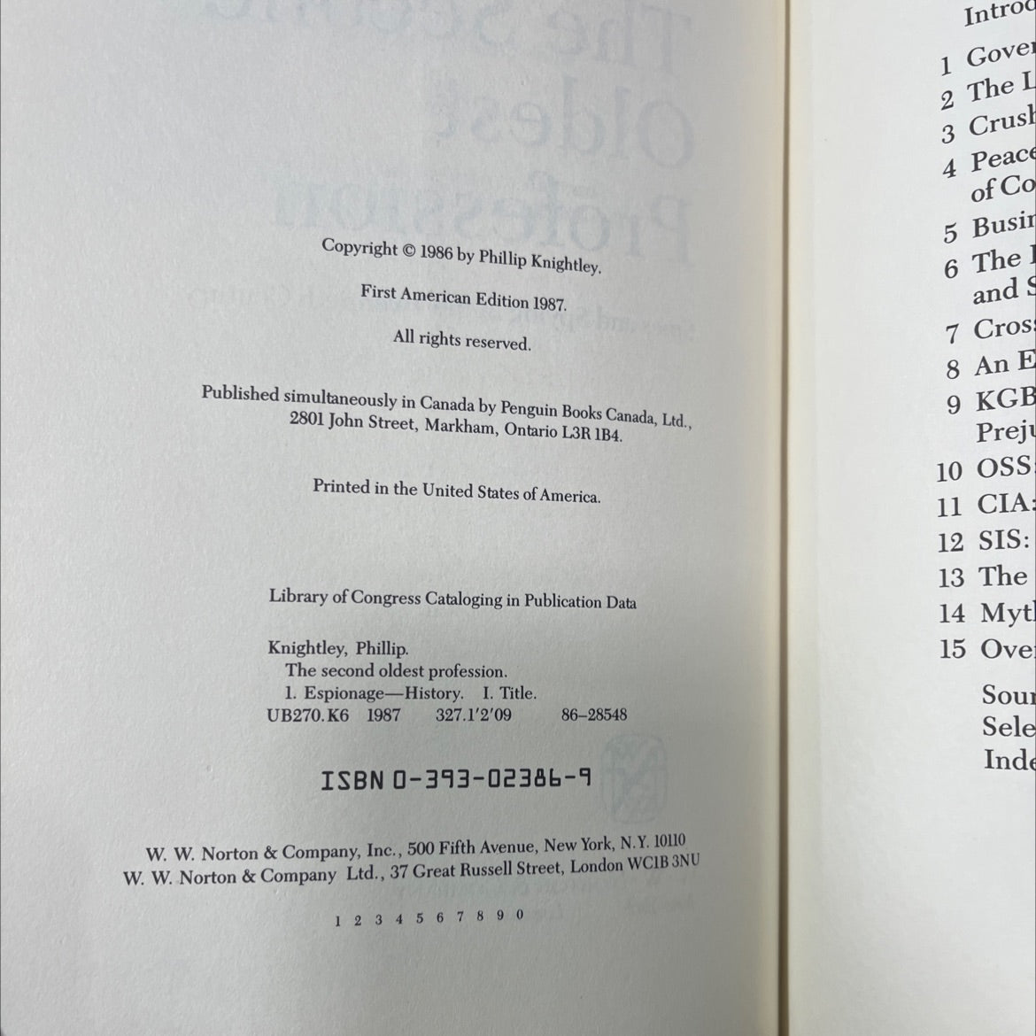 the second oldest profession book, by Phillip Knightley, 1987 Hardcover image 3