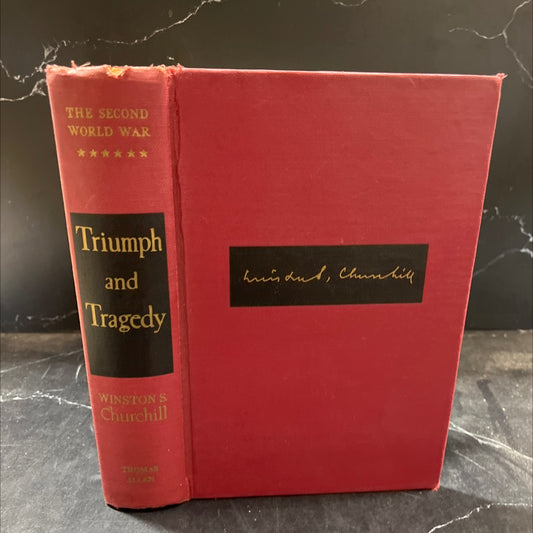 the second world war triumph and tragedy book, by winston s. churchill, 1953 Hardcover image 1