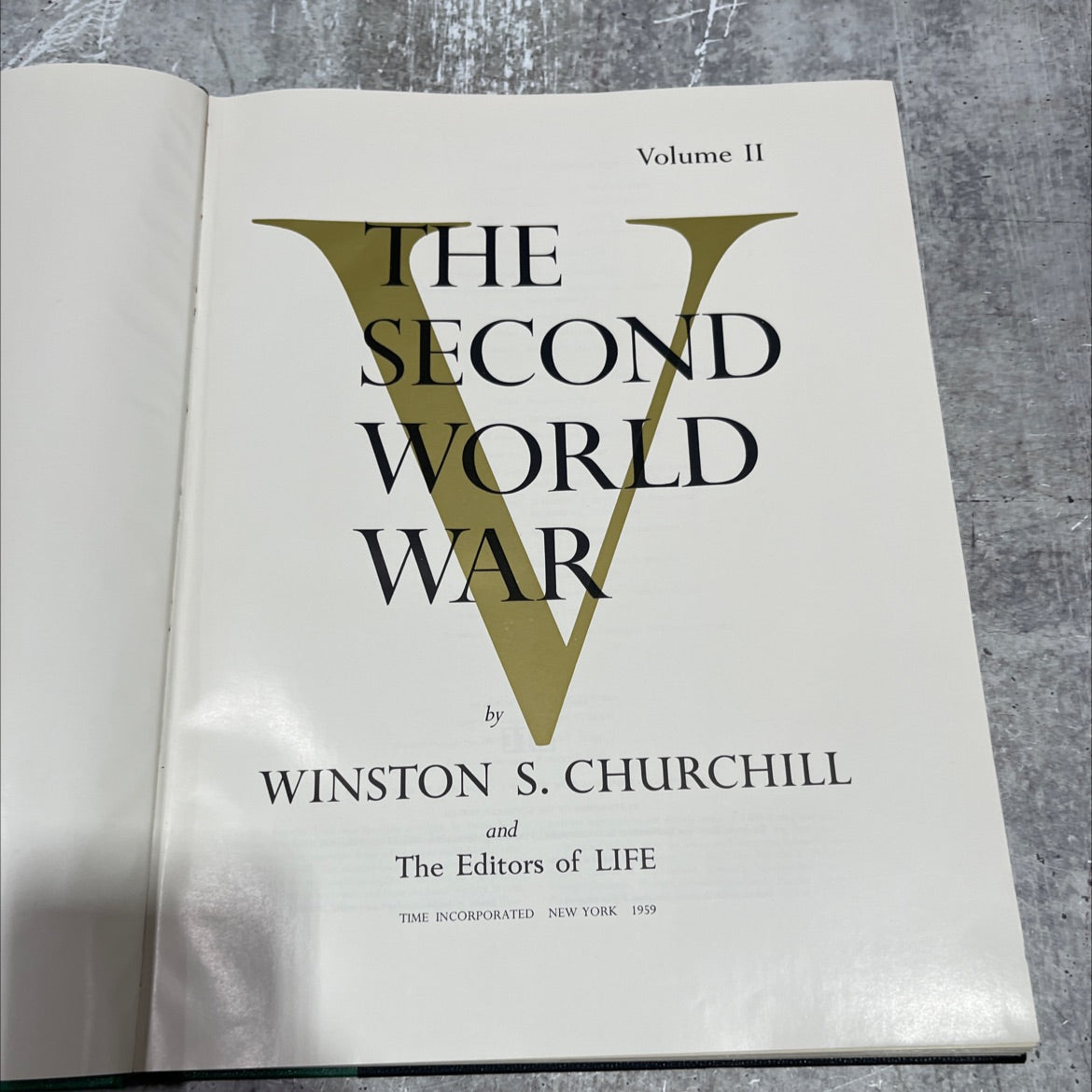 the second world war book, by winston s. churchill, 1959 Hardcover image 2