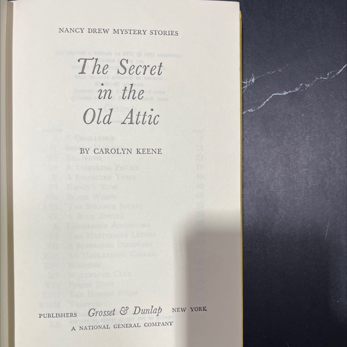 the secret in the old attic book, by carolyn keene, 1970 Hardcover image 2