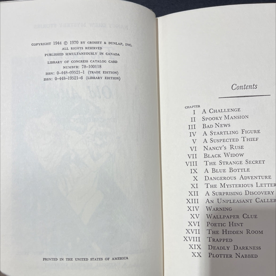 the secret in the old attic book, by carolyn keene, 1970 Hardcover image 3