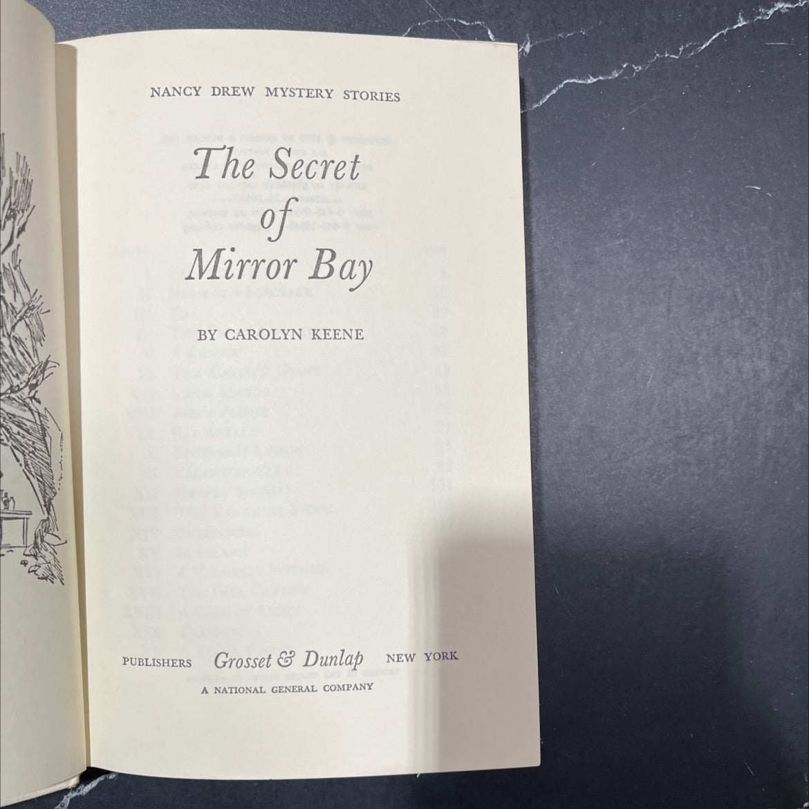the secret of mirror bay book, by carolyn keene, 1972 Hardcover image 2