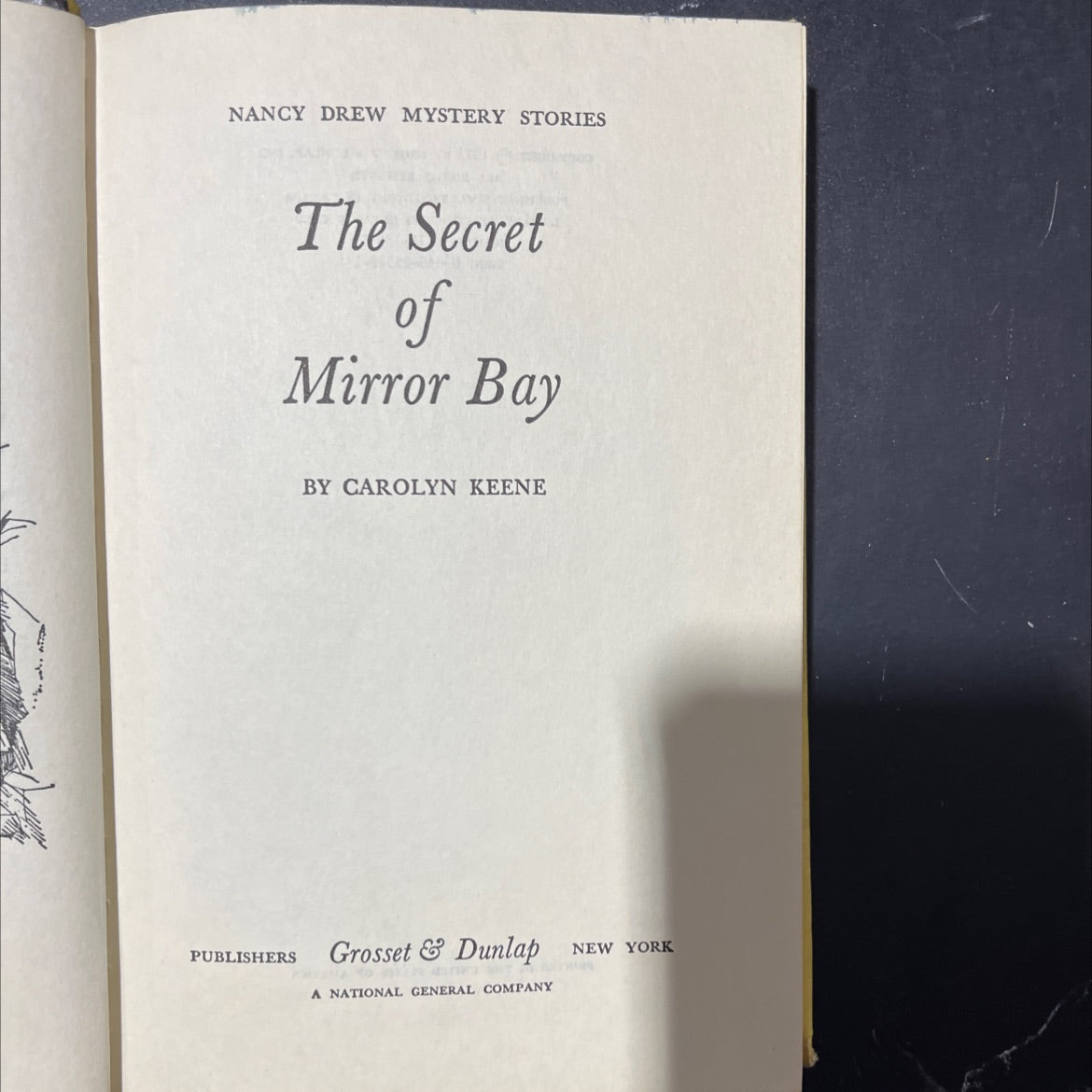 the secret of mirror bay book, by carolyn keene, 1972 Hardcover image 2