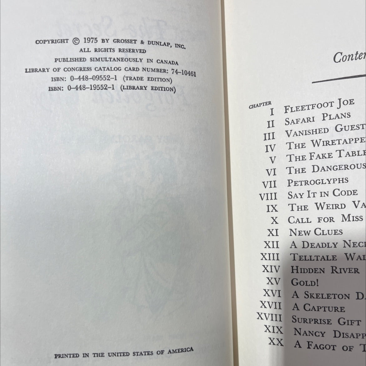 the secret of the forgotten city book, by carolyn keene, 1975 Hardcover image 3