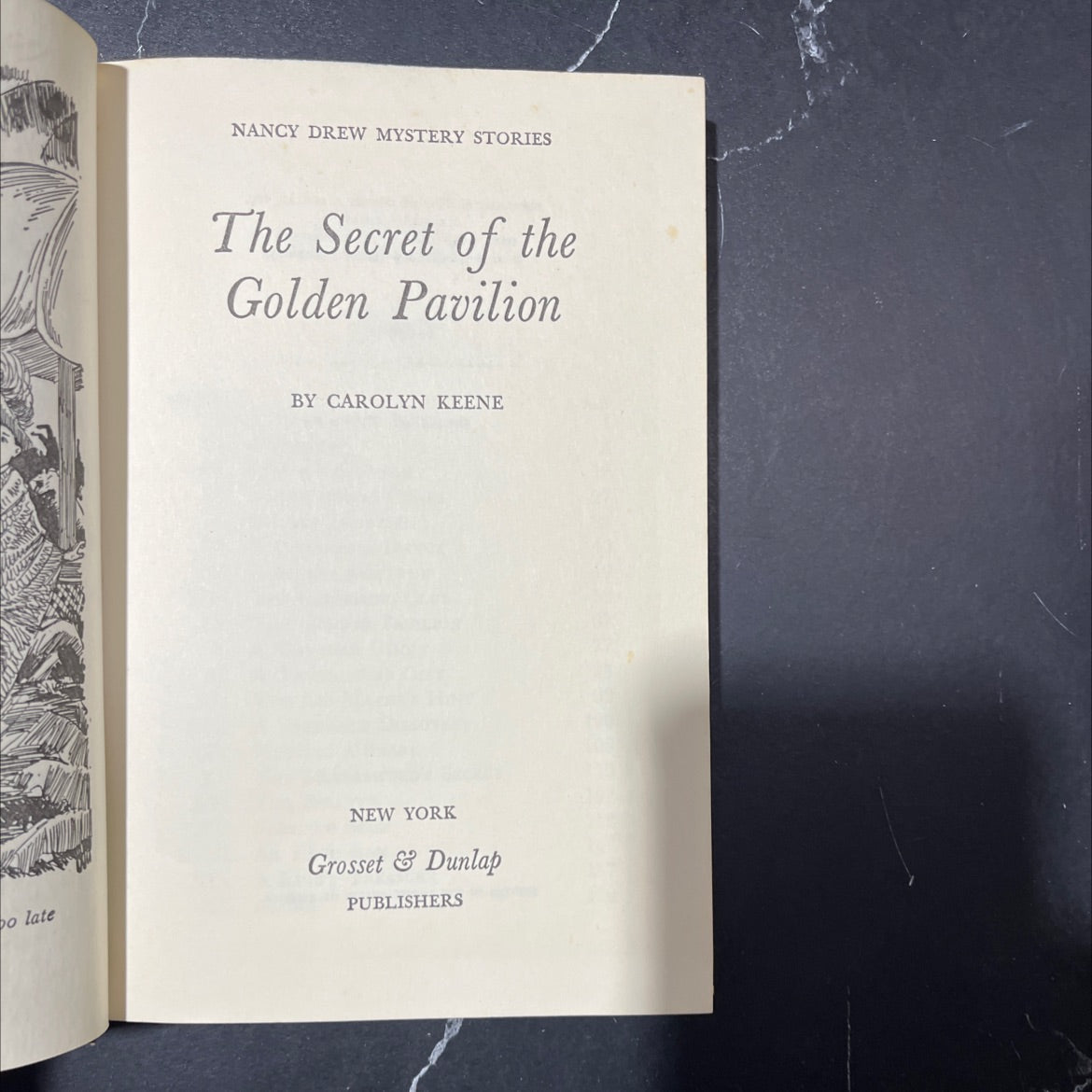 the secret of the golden pavilion book, by carolyn keene, 1959 Hardcover image 2