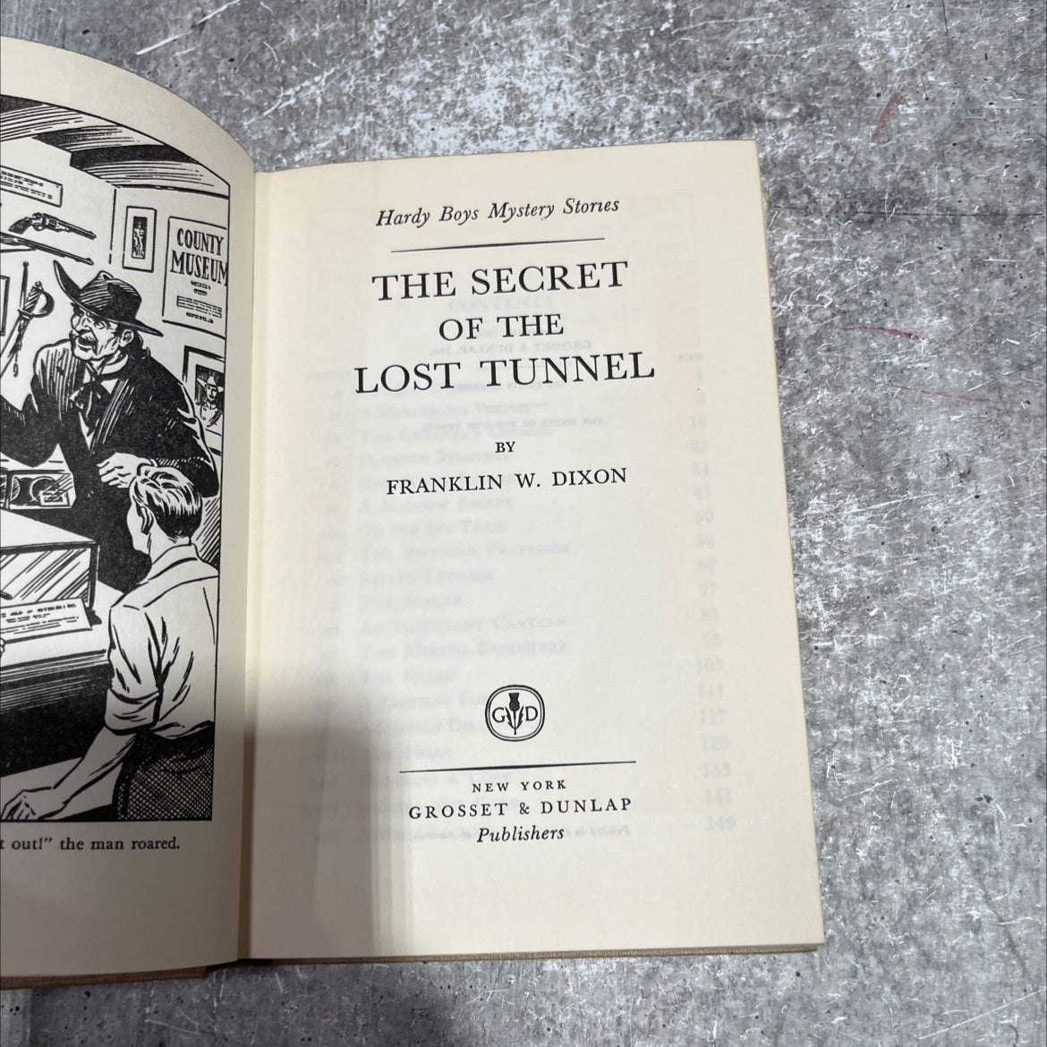 the secret of the lost tunnel book, by franklin w. dixon, 1950 Hardcover image 2