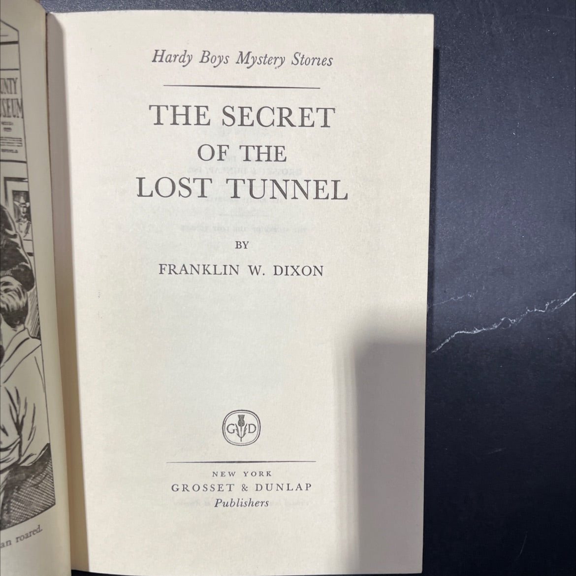 the secret of the lost tunnel book, by franklin w. dixon, 1950 Hardcover image 2