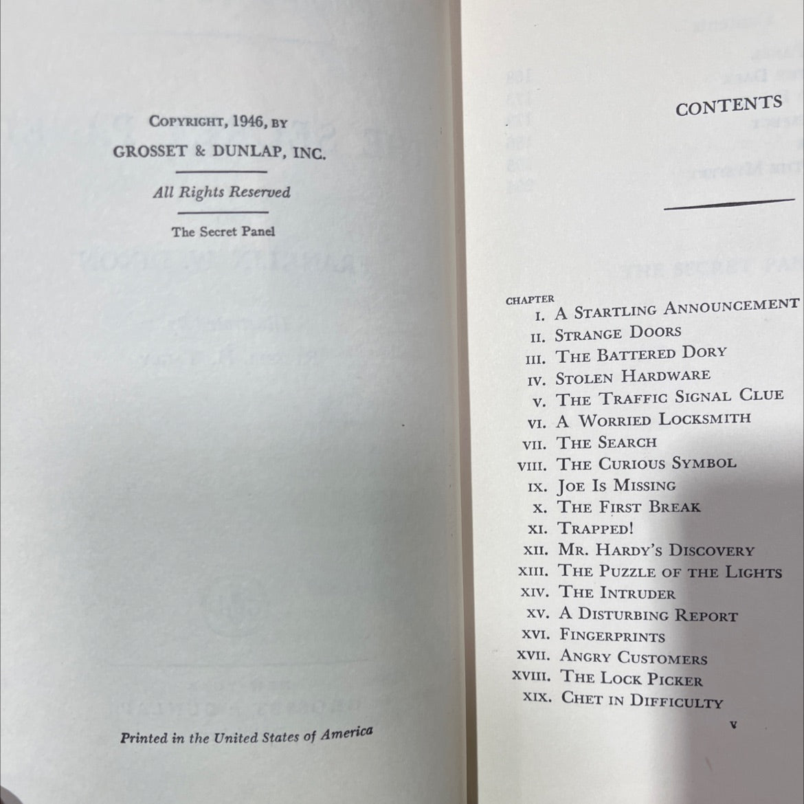 the secret panel book, by franklin w. dixon, 1946 Hardcover image 3