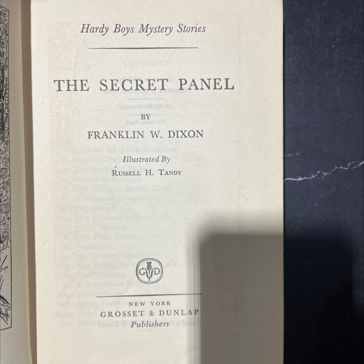 the secret panel book, by franklin w. dixon, 1946 Hardcover image 2