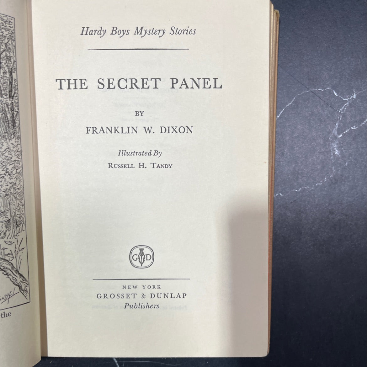the secret panel book, by franklin w. dixon, 1946 Hardcover image 2
