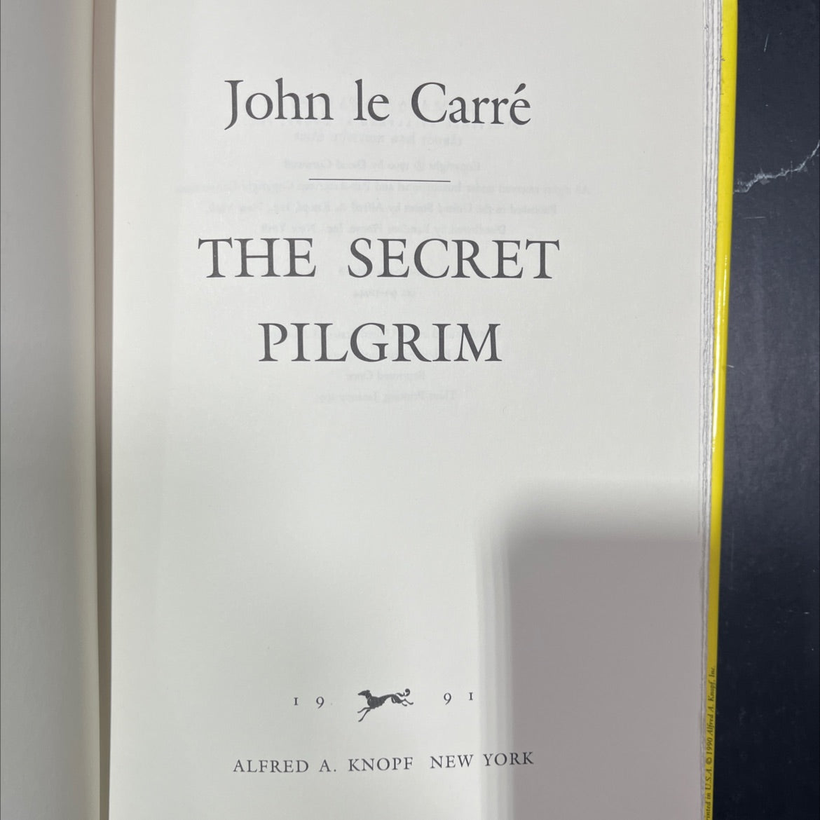 the secret pilgrim book, by John le Carré, 1991 Hardcover image 2