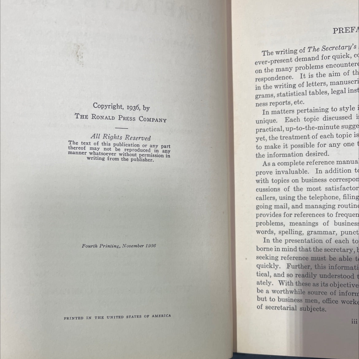 the secretary's book a complete reference manual book, by s. j. wanous, 1986 Hardcover image 3