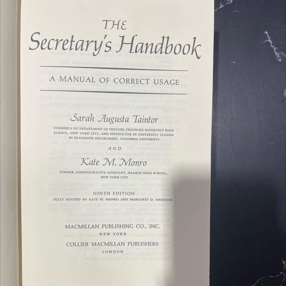 the secretary's handbook a manual of correct usage book, by sarah augusta taintor, kate m. monro, margaret d. shertzer, image 2