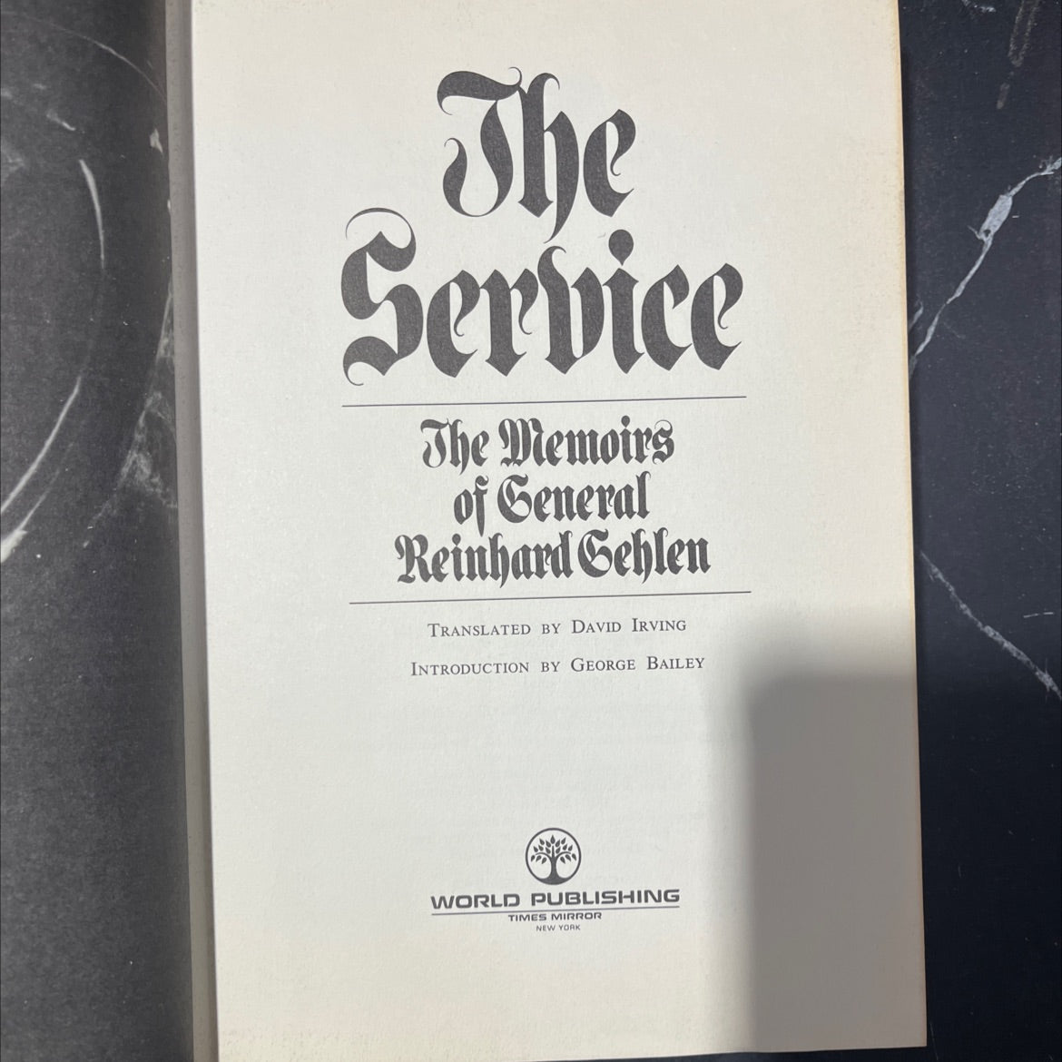the service the memoirs of general reinhard gehlen book, by reinhard gehlen, 1972 Hardcover image 2