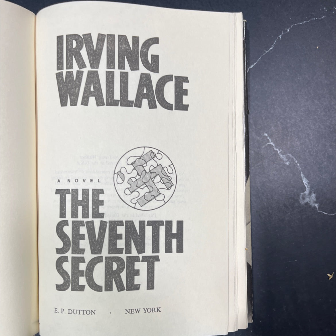 the seventh secret book, by irving wallace, 1986 Hardcover image 2