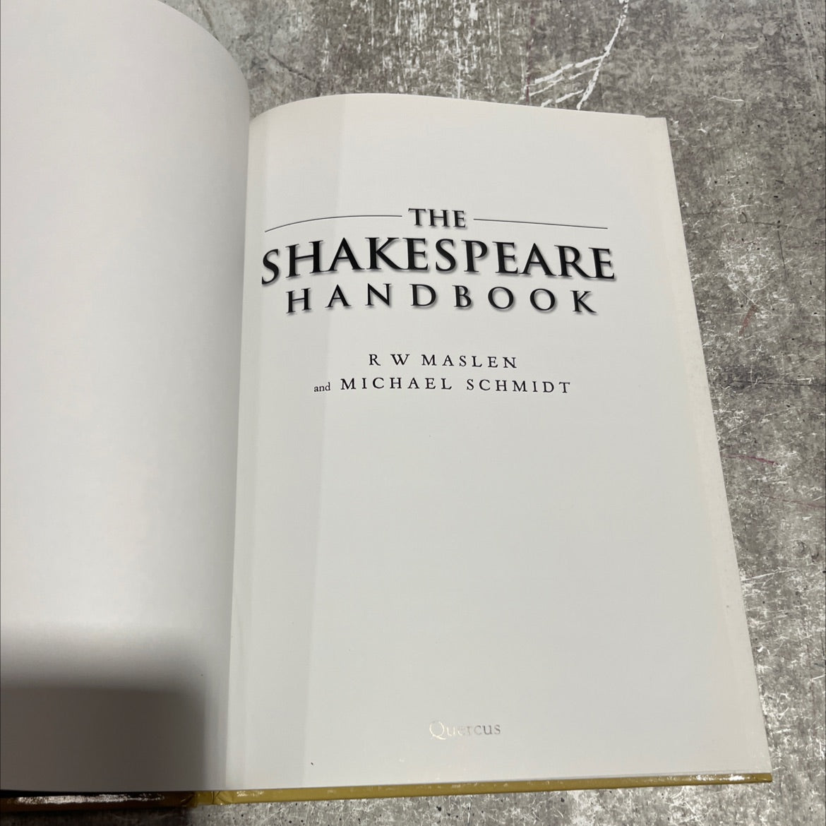 the shakespeare handbook book, by r w maslen and michael schmidt, 2023 Hardcover image 2