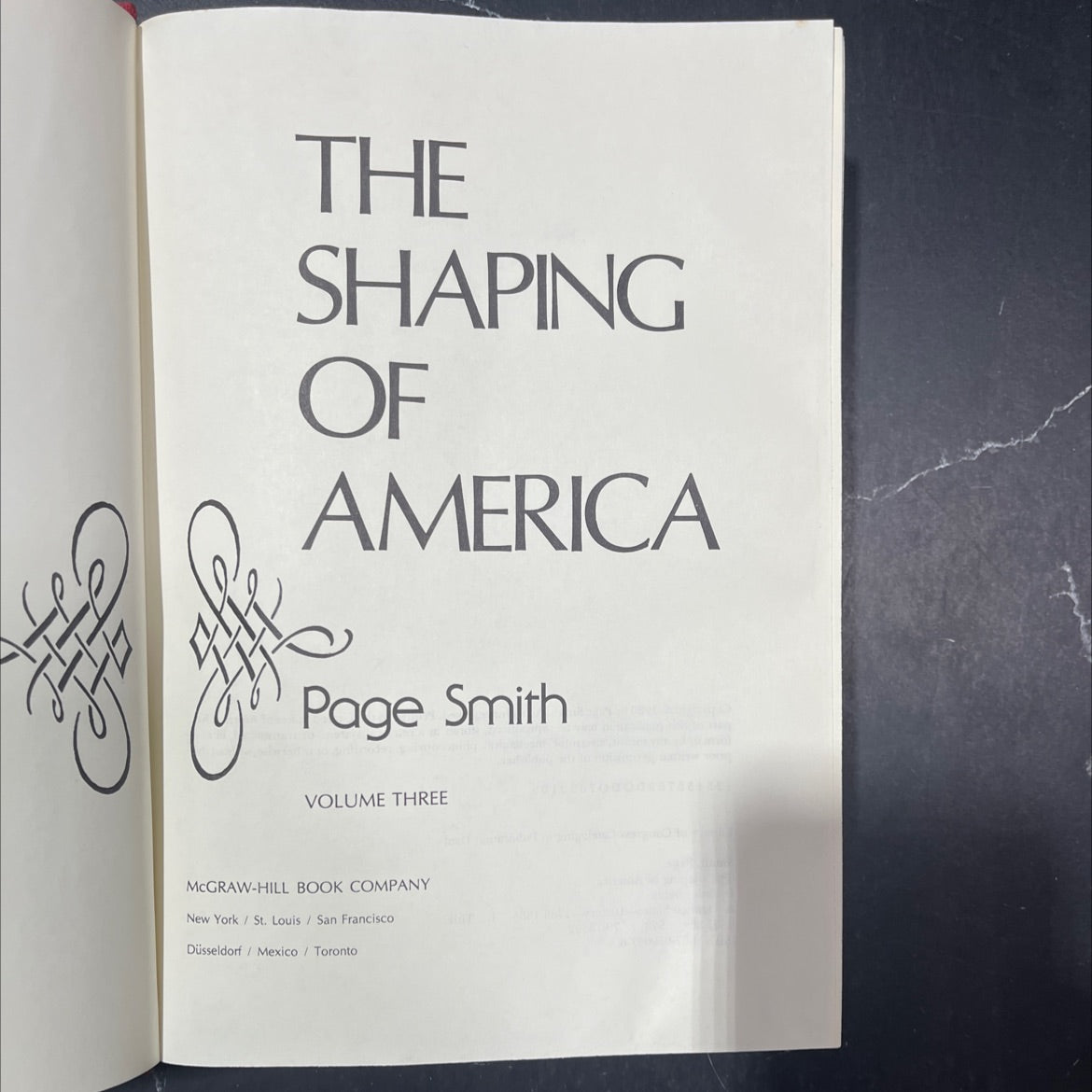 the shaping of america book, by Page Smith, 1980 Hardcover image 2