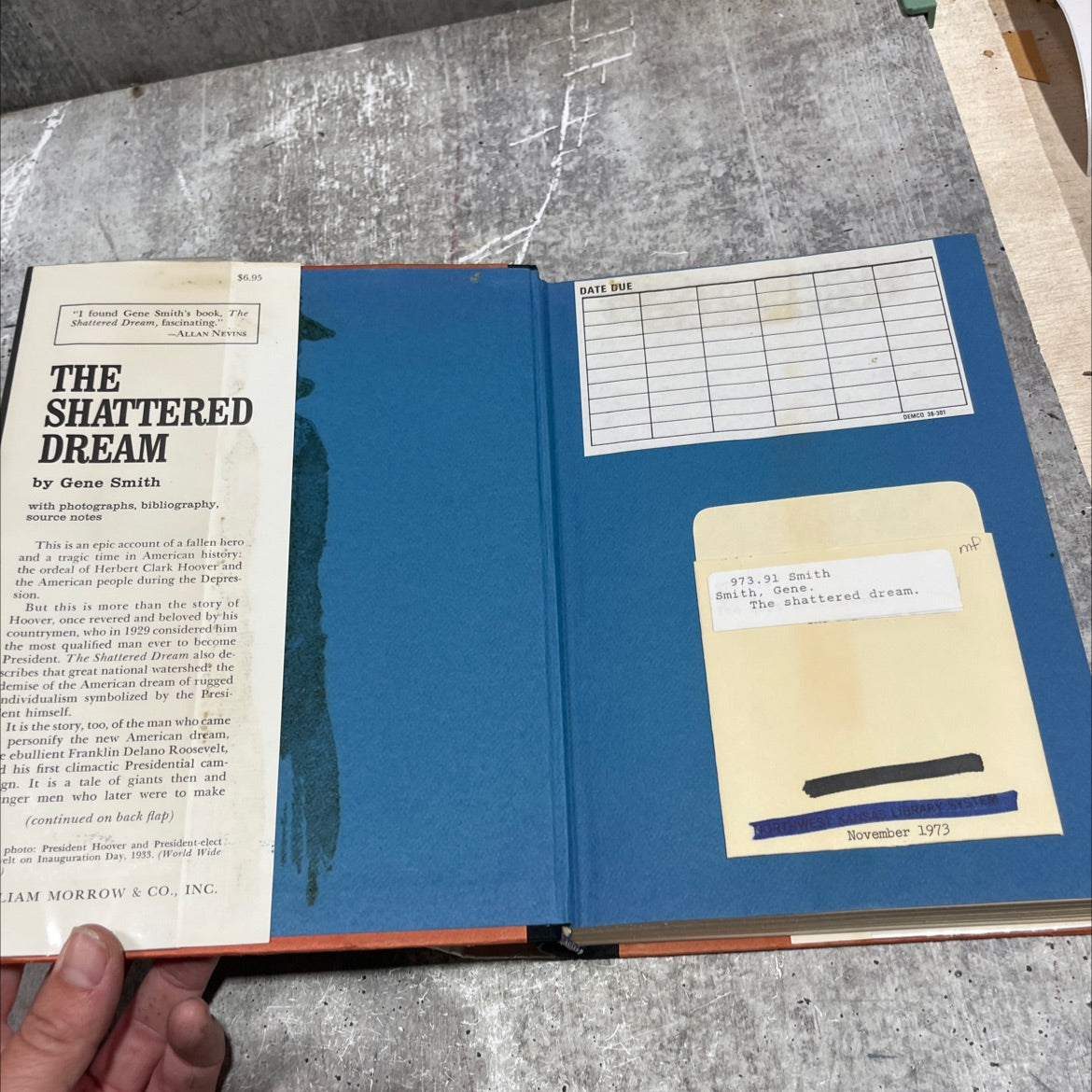 the shattered dream herbert hoover and the great depression book, by gene smith, 1970 Hardcover image 4