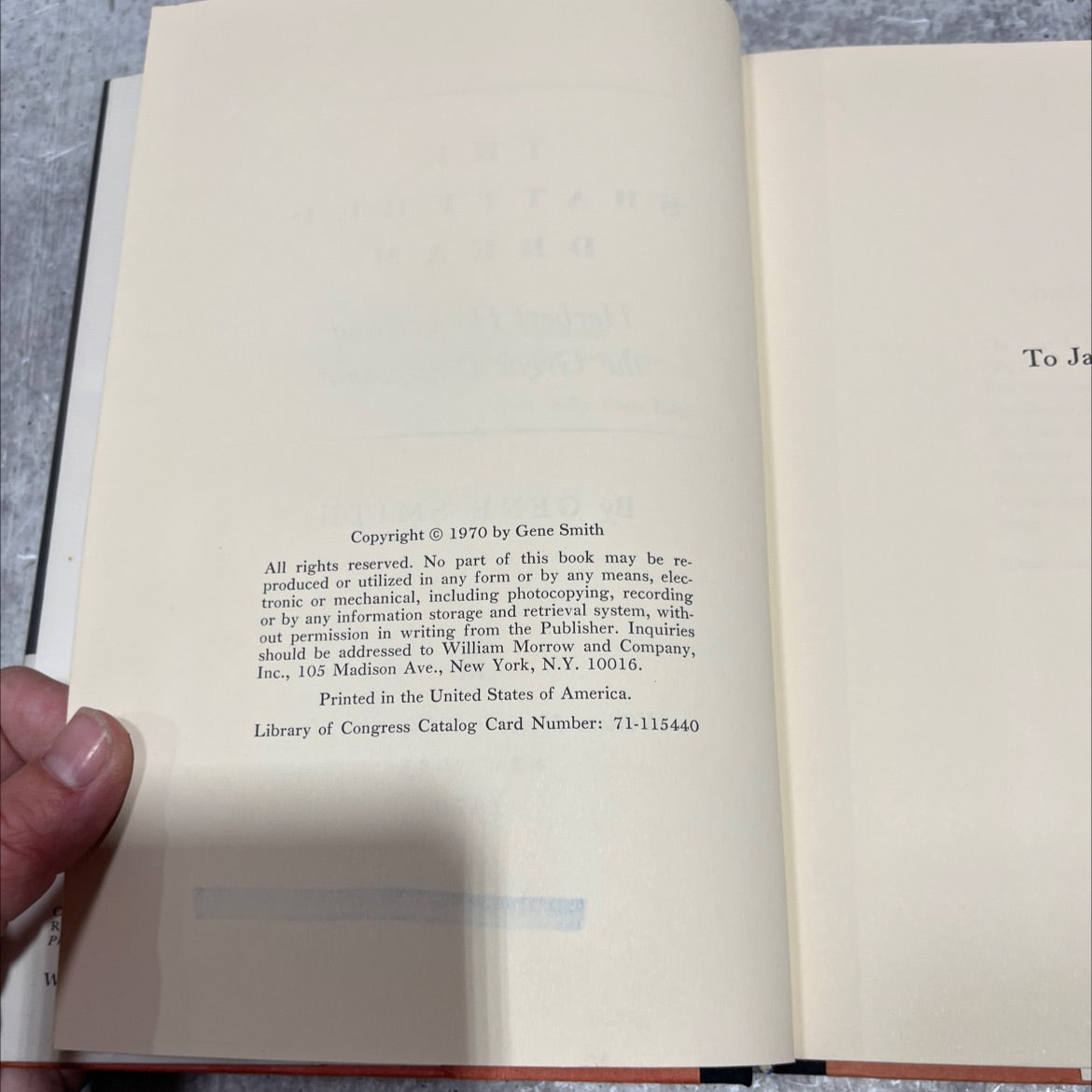 the shattered dream herbert hoover and the great depression book, by gene smith, 1970 Hardcover image 3