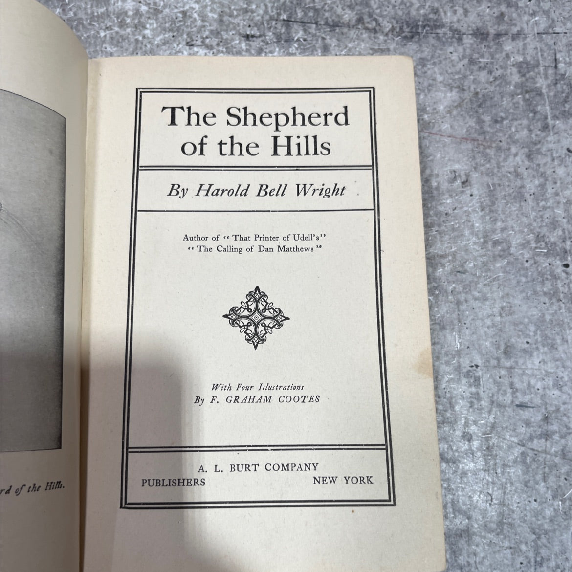 the shepherd of the hills book, by harold bell wright, 1907 Hardcover image 2