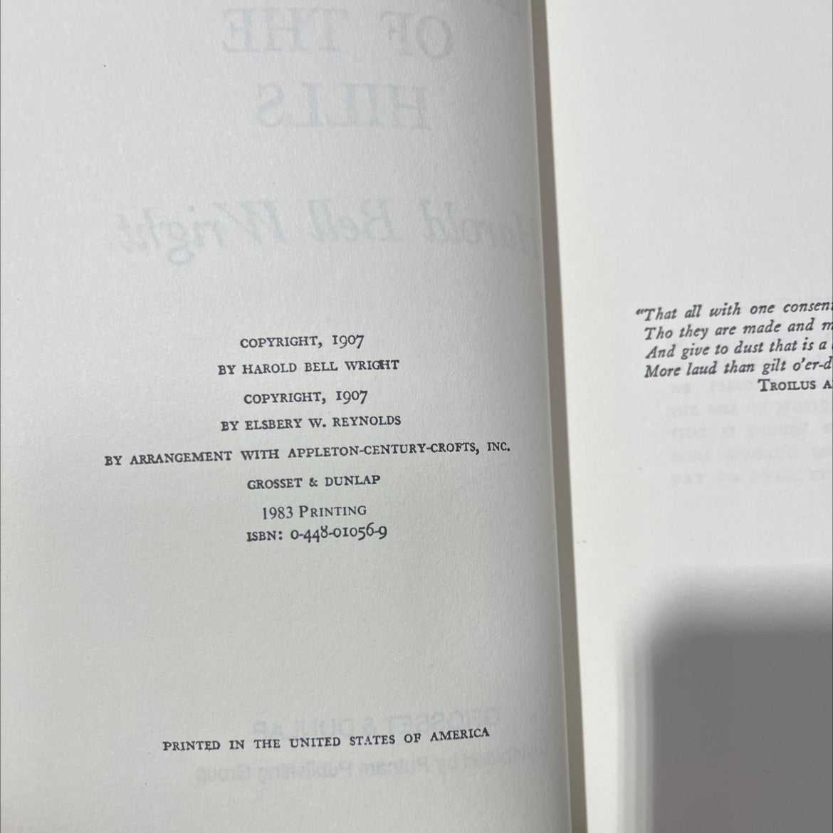 SIGNED the shepherd of the hills book, by harold bell wright, 1983 Hardcover image 3